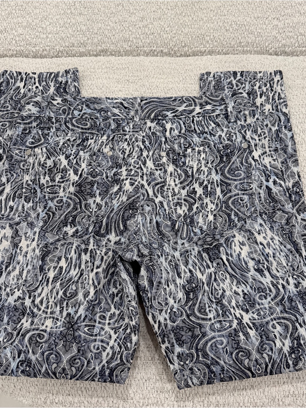 Cache Women's Blue Patterned Jeans - Picture 5 of 5